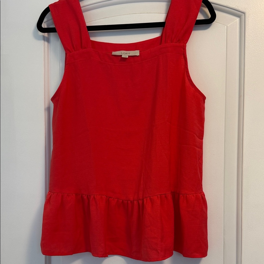 LOFT Peplum Tank Top